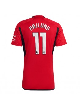 Manchester United Rasmus Hojlund #11 Domaci Dres 2023-24 Kratak Rukavima